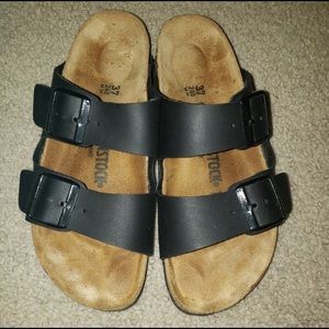 Black Birkenstocks Size 37 Will fit a 6.5 or 7